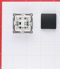 Переключатель Hegel Master одноклавишный встраиваемый черный (ВС10-461-08) - фото 3