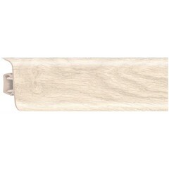 Плинтус пластиковый Rico Leo 56x22x2500 мм №114 клен высокогорный