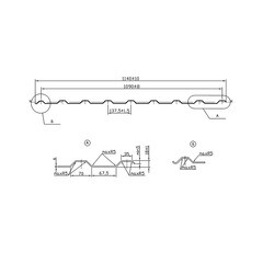 Профнастил С20 1,15х2 м 0,35 мм зеленый RAL 6005 - фото 4