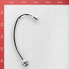 Излив для смесителя c-образный Corsa Deco с аэратором 190 мм хром (691355) - фото 4