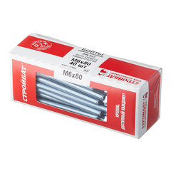 Болт оцинкованный M6x80 мм DIN 933 (40 шт.) - фото 3