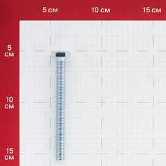 Болт оцинкованный M10x100 мм DIN 933 (12 шт.) - фото 3