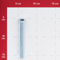 Болт оцинкованный M12x100 мм DIN 933 (8 шт.) - фото 2