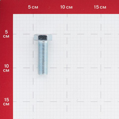 Болт оцинкованный M16x50 мм DIN 933 (15 шт.) - фото 2
