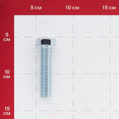 Болт оцинкованный M16x70 мм DIN 933 (12 шт.) - фото 2