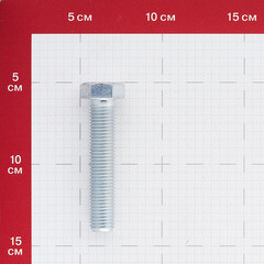 Болт оцинкованный M16x80 мм DIN 933 (10 шт.) - фото 2