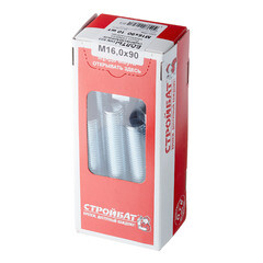 Болт оцинкованный M16x90 мм DIN 933 (10 шт.) - фото 3