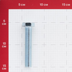 Болт оцинкованный M16x90 мм DIN 933 (10 шт.) - фото 2