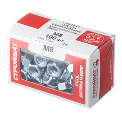 Гайка шестигранная оцинкованная М8 DIN 934 (100 шт.) - фото 3