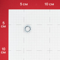 Шайба стопорная оцинкованная 8x15 мм DIN 6798 (10 шт.) - фото 2
