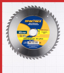 Диск пильный по дереву Практика 250х32/30х2,9 мм 48 зубьев (030-504) - фото 3