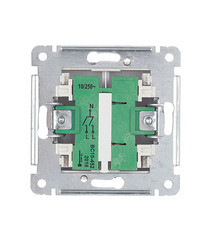 Выключатель Hegel Master двухклавишный встраиваемый серебро с подсветкой (ВС10-452-06) - фото 3