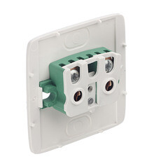 Розетка Hegel Alfa накладная черная с изолирующей пластиной (РА16-103-08) - фото 2