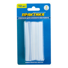 Стержни клеевые Практика 7х100 мм прозрачные 64 г (12 шт.) - фото 3