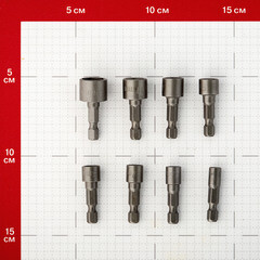 Набор головок для саморезов Практика Мастер 5,6,7,8,9,10,11,13 (8 шт) - фото 2