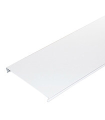 Рейка сплошная S-дизайн 4 м 100AS Эконом белая матовая - фото 1