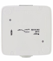 Переключатель Hegel Alfa одноклавишный накладной белый с подсветкой (ВА10-262) - фото 3