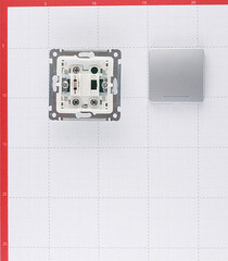 Переключатель Hegel Master одноклавишный встраиваемый серебро с подсветкой (ВС10-462-06) - фото 2