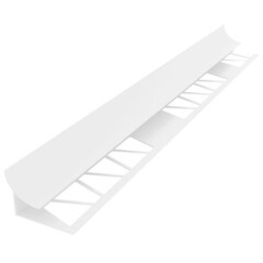 Уголок ПВХ для кафельной плитки внутренний 9 мм 2,5 м белый