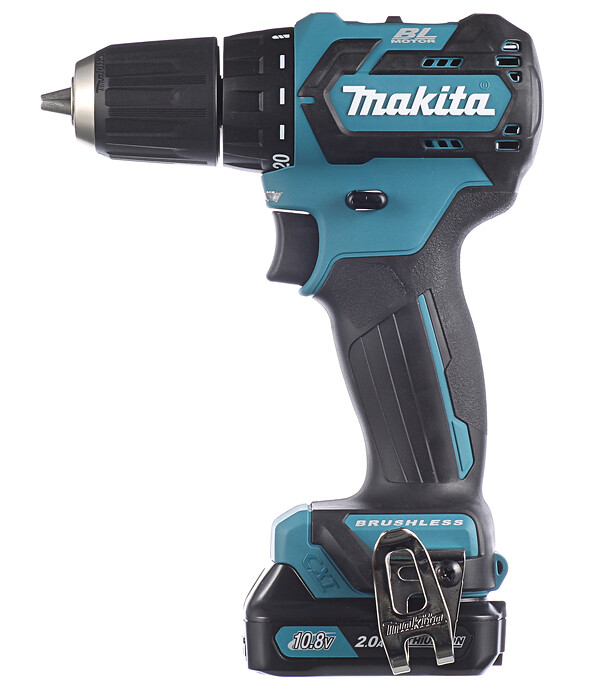 Изображение товара Дрель-шуруповерт аккумуляторная бесщеточная Makita CXT DF332DWAE 10,8 В 2 Ач Li-Ion 2 АКБ и ЗУ