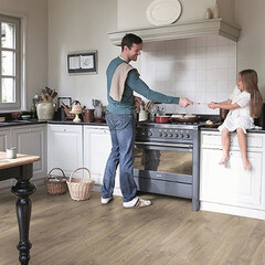 Ламинат 33 класс Clic&Go Impulse дуб льняной 1,596 кв.м 8 мм с фаской влагостойкий - фото 2