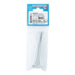 Болт оцинкованный M12x100 мм DIN 933 (2 шт.) - фото 3