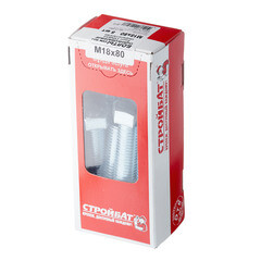 Болт оцинкованный M18x80 мм DIN 933 (8 шт.) - фото 3