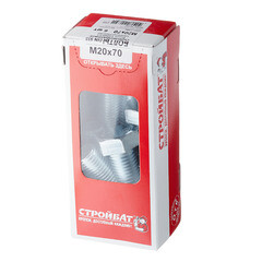 Болт оцинкованный M20x70 мм DIN 933 (6 шт.) - фото 2