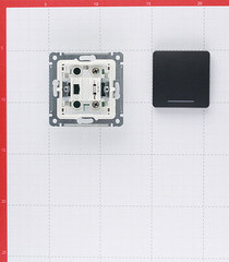 Выключатель Hegel Master одноклавишный встраиваемый черный с подсветкой (ВС10-412-08) - фото 4