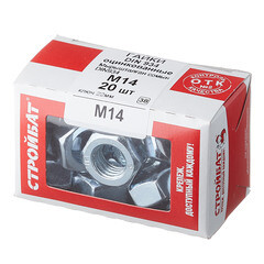 Гайка шестигранная оцинкованная М14 DIN 934 (20 шт.) - фото 3