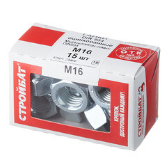 Гайка шестигранная оцинкованная М16 DIN 934 (15 шт.) - фото 2