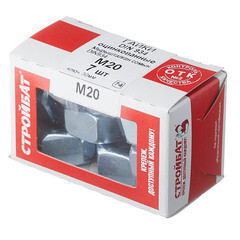 Гайка шестигранная оцинкованная М20 DIN 934 (7 шт.) - фото 3