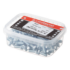 Болт оцинкованный M6x16 мм DIN 933 10,9 (100 шт.) - фото 2