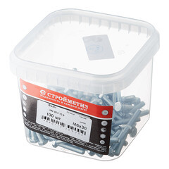 Болт оцинкованный M6x30 мм DIN 933 10,9 (100 шт.) - фото 3