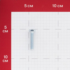 Болт оцинкованный M6x30 мм DIN 933 10,9 (100 шт.) - фото 2