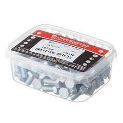 Болт оцинкованный M8x16 мм DIN 933 10,9 (100 шт.) - фото 2