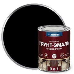 Грунт-эмаль 3в1 Proremontt черная 0,8 кг