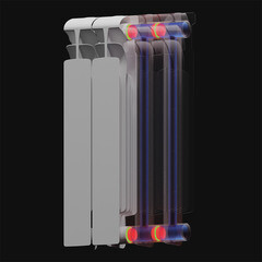 Радиатор биметаллический Rifar EcoBuild 500 мм 12 секций 1" боковое подключение белый - фото 2