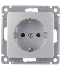 Изображение товара Розетка Hegel Master встраиваемая серебро (РС16-411-06)