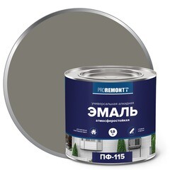 Эмаль алкидная Proremontt ПФ-115 серая 1,9 кг