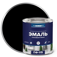 Эмаль алкидная Proremontt ПФ-115 черная 2,7 кг