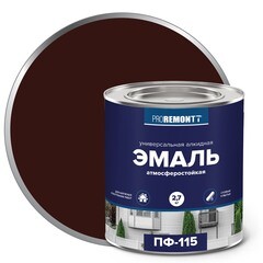 Эмаль алкидная Proremontt ПФ-115 шоколадно-коричневая 2,7 кг