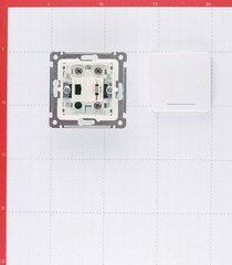 Переключатель Hegel Master одноклавишный встраиваемый белый с подсветкой (ВС10-462) - фото 2