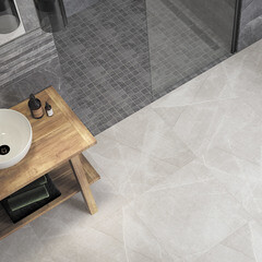 Мозаика Керамин Канон 1 серая матовая из керамогранита 300х300х10 мм - фото 8