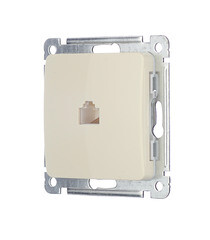 Розетка компьютерная Hegel Master встраиваемая слоновая кость RJ45 (РСК-400-01) - фото 5