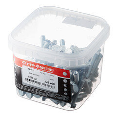 Болт оцинкованный M8x40 мм DIN 933 10,9 (100 шт.) - фото 3