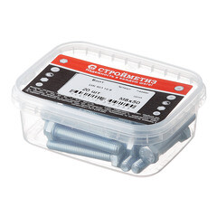 Болт оцинкованный M8x50 мм DIN 933 10,9 (20 шт.) - фото 3