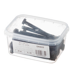 Болт оцинкованный M8x90 мм DIN 933 10,9 (20 шт.) - фото 2