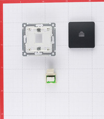 Розетка телефонная Hegel Master встраиваемая черная RJ11 (РСТ-400-08) - фото 4