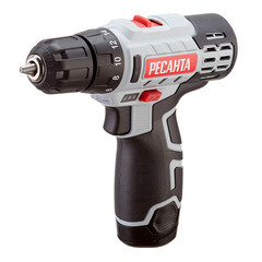 Дрель-шуруповерт аккумуляторная Ресанта ДА-12-2ЛК 12 В 2 Ач Li-Ion 2 АКБ и ЗУ (75/14/2) - фото 10